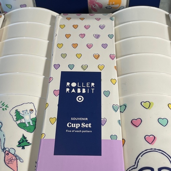 Roller rabbit x target Lot: plates,cups & mystery boxes bundle - Picture 10 of 13